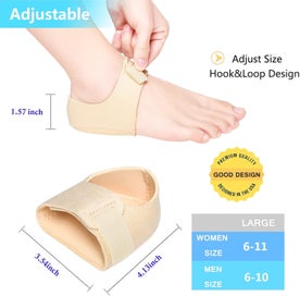 Listing 4 of 6 for 2Pairs Heel Protectors, Heel Cups, Gel Heel Cushion Support for Plantar Fas