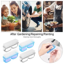 Listing 3 of 5 for 4Pcs Handle Grip Nail Brush, Nail Brushes Hand Fingernail Brush Cleaner Scr