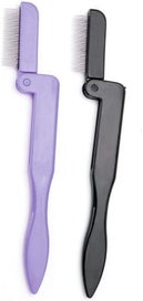 Listing 3 of 5 for Eyelash Comb, Folding Stainless Steel Eyelash Eyebrow Comb Brow Brush Beaut
