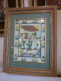 Listing 7 of 7 for MOGHUL (INDO / PERSIAN) ORIGINAL PAINTING. BEAUTIFULLY FRAMED