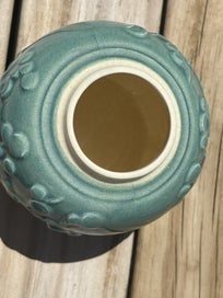 Listing 4 of 9 for 1 DOLLAR RESERVE Rare teal Crown Lynn ginger jar