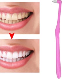 Listing 2 of 5 for Interspace Brush, Single Plastic Oral Health Floss Interdental Cleaners Cle