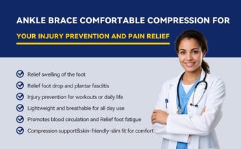 Listing 7 of 11 for Ultra-Thin Ankle Brace for Men & Women, Ankle Compression Sleeve Adjustable