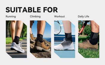 Listing 11 of 11 for Ultra-Thin Ankle Brace for Men & Women, Ankle Compression Sleeve Adjustable
