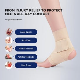 Listing 8 of 11 for Ultra-Thin Ankle Brace for Men & Women, Ankle Compression Sleeve Adjustable