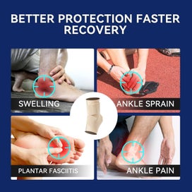 Listing 10 of 11 for Ultra-Thin Ankle Brace for Men & Women, Ankle Compression Sleeve Adjustable