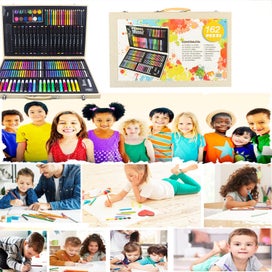 Listing 5 of 7 for Art Supplies, 180Pcs Wooden Art Set Crafts Drawing Painting Kit with 12 Wat