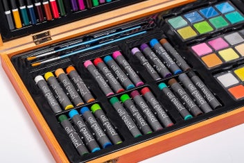 Listing 6 of 7 for Art Supplies, 180Pcs Wooden Art Set Crafts Drawing Painting Kit with 12 Wat