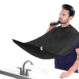 Listing 1 of 7 for Beard Bib Foldable Anti-Static Beard Apron With 2 Suction Cups Mess-Free Ea