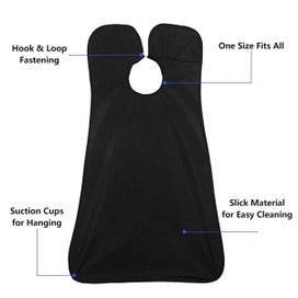 Listing 5 of 7 for Beard Bib Foldable Anti-Static Beard Apron With 2 Suction Cups Mess-Free Ea
