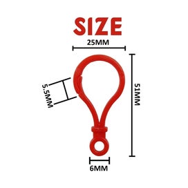 Listing 3 of 6 for 300PCS Multicolor Lobster Clasp Keychain Lanyard Clips Plastic Lobster Claw