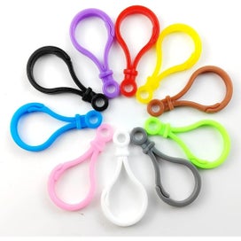 Listing 5 of 6 for 300PCS Multicolor Lobster Clasp Keychain Lanyard Clips Plastic Lobster Claw
