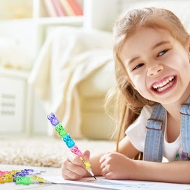 Listing 2 of 6 for 30PCS Stackable Bear Themed Pencils