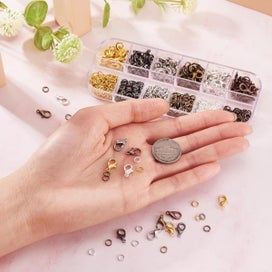 Listing 3 of 7 for 240 Pieces DIY Jewelry Making Kit, Equipped with Metal Lobster Clasps and O