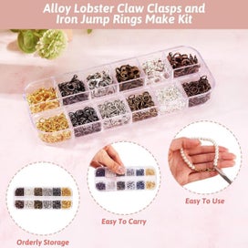 Listing 5 of 7 for 240 Pieces DIY Jewelry Making Kit, Equipped with Metal Lobster Clasps and O