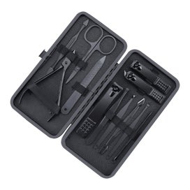 Listing 1 of 8 for 12PCS Manicure Set with Case Professional Pedicure Set Nail Clipper Stainle