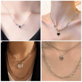 Listing 6 of 6 for Necklace Chains for Jewelry Making 65.6 ft 8 Rolls Stainless Steel Jewelry