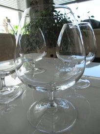 Listing 4 of 16 for CHRISTOFLE (FRANCE) LEAD CRYSTAL BRANDY/COGNAC GLASSES BOXED -SET/2