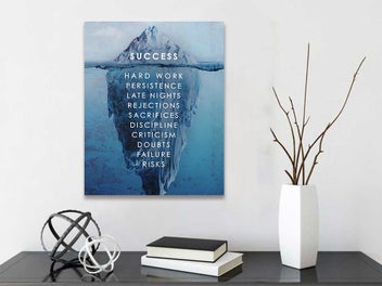Listing 2 of 4 for Framed $1 RESERVE 1 Panel Canvas Art Print - Success Rule