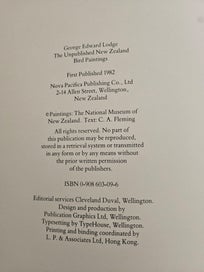 Listing 4 of 18 for The Unpublished New Zealand Bird Paintings George Edward Lodge