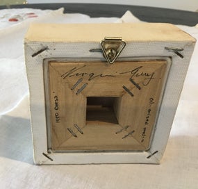 Listing 2 of 2 for Original Little Oil Mixed Media Painting Of A 1950’s Dress