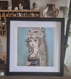 Listing 2 of 3 for New Framed Print by Australian Graffiti Artist Deb – Perfect Christmas Gift