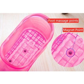 Listing 4 of 4 for Plastic Bubble Foot Bucket 16.5Cm Height Fits Size 42 Shoes Blue