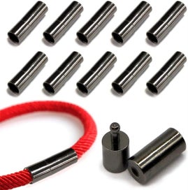 Listing 1 of 6 for 20 PCS Cord End Caps for Jewelry Making, Push Clasps for Leather Rope Neckl