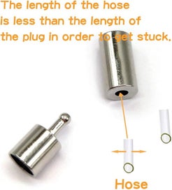 Listing 3 of 5 for 20 PCS Cord End Caps for Jewelry Making, Push Clasps for Leather Rope Neckl