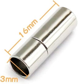 Listing 6 of 6 for 20 PCS Cord End Caps for Jewelry Making, Push Clasps for Leather Rope Neckl