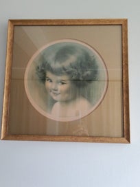 Listing 4 of 8 for **** Shirley Temple Watercolour Print Picture- Collector's Item! *****