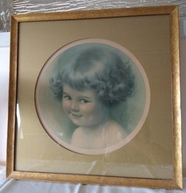 Listing 3 of 8 for **** Shirley Temple Watercolour Print Picture- Collector's Item! *****