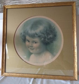 Listing 2 of 8 for **** Shirley Temple Watercolour Print Picture- Collector's Item! *****