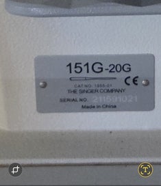 Listing 2 of 3 for Singer industrial sewing machine