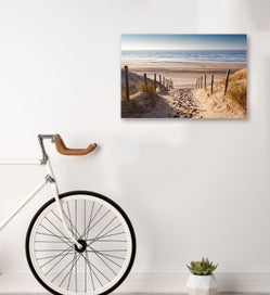 Listing 4 of 5 for Black Friday Sell Modern Home Decor Ready to hang Canvas Print - Waipu Beach