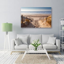 Listing 5 of 5 for Black Friday Sell Modern Home Decor Ready to hang Canvas Print - Waipu Beach