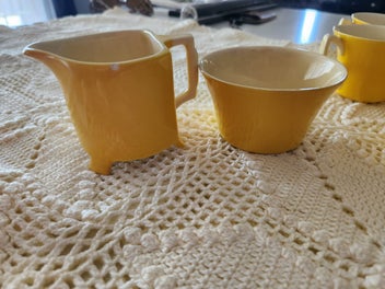 Listing 10 of 11 for BRISTOL CHINA AMBERONE vintage cups and saucer set.