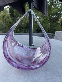 Listing 2 of 3 for MURANO Glass Basket Sculpture