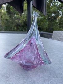 Listing 3 of 3 for MURANO Glass Basket Sculpture