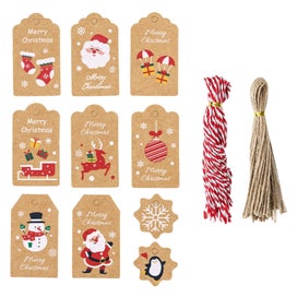 Listing 4 of 9 for Christmas Gift Tag Christmas Gift Tags, Kraft Paper Hang Labels with Ropes