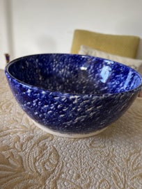 Listing 2 of 12 for Vintage 90s Blue and White Bowl with signature