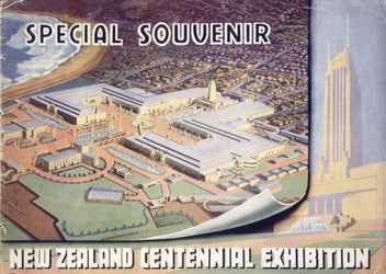Listing 11 of 11 for 1940 New Zealand Centennial Exhibition cup and saucer by H&K Tunstal England