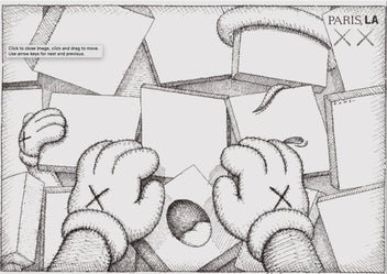 Listing 11 of 14 for Authentic KAWS Original Silkscreen Print - Paris, LA Magazine 2010 AFTERPAY