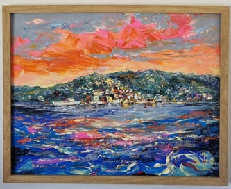 Listing 1 of 1 for City and Time, acrylic painting