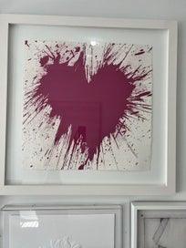 Listing 2 of 12 for Authentic MR BRAINWASH ''Heart Splash'' Original Hand Finish Framed Print 2010