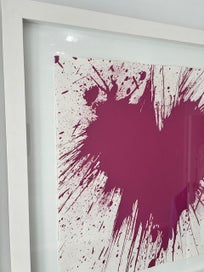 Listing 4 of 12 for Authentic MR BRAINWASH ''Heart Splash'' Original Hand Finish Framed Print 2010