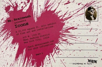 Listing 12 of 12 for Authentic MR BRAINWASH ''Heart Splash'' Original Hand Finish Framed Print 2010