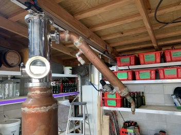 Listing 16 of 19 for Alcohol distilling, Pot Still, Column Still, with Thumper