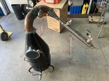 Listing 4 of 19 for Alcohol distilling, Pot Still, Column Still, with Thumper