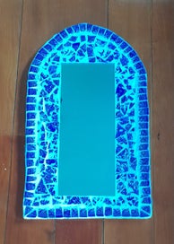 Listing 1 of 1 for Blue willow Mosaic mirror
